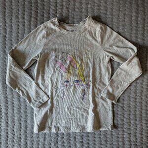 Tea Collection Bunny Graphic Long-Sleeve Tee, Size 10